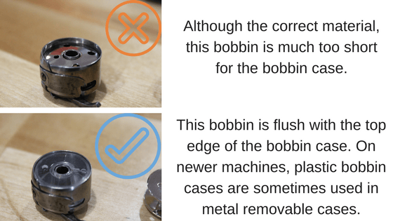 How do I insert the bobbin case in the machine?